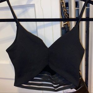 Lulus Black Crop Top